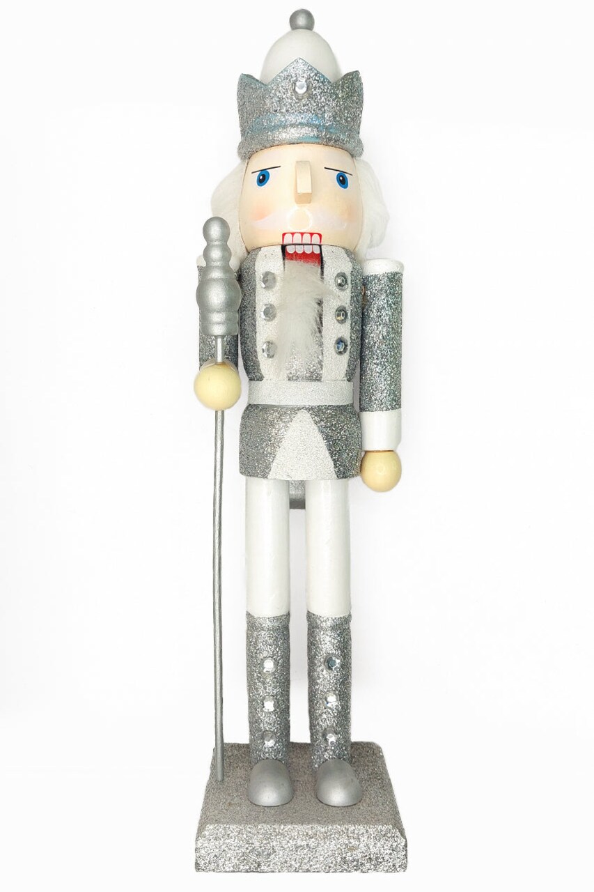 Christmas Nutcracker the King. Wizardi Classic Wooden Festive Decoration F07M14-33-N01222C